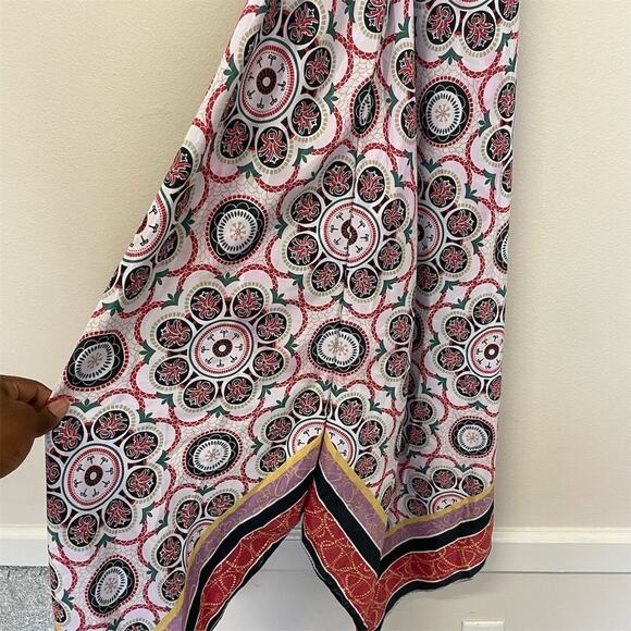 Pookie & Sebastian Satin Print Nicole Dress Women's S Multicolor Formal - Picture 9 of 9